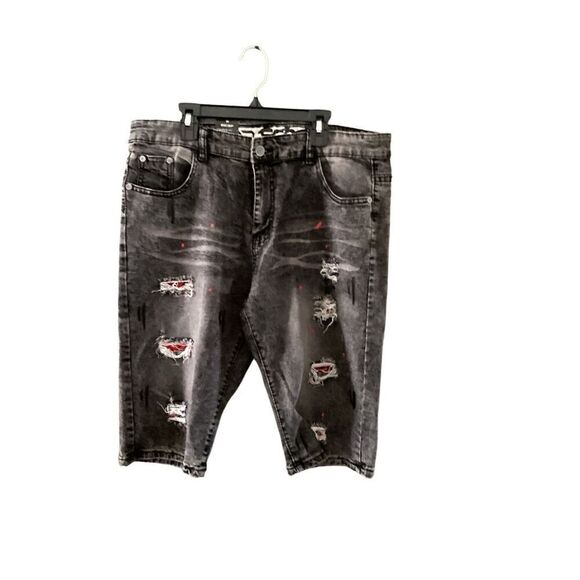 LR Scoop Jean Shorts - Picture 1 of 5